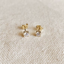 Load image into Gallery viewer, 18K Gold Filled Diamond Studs
