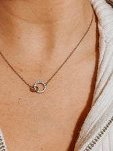 Load image into Gallery viewer, Diamond Double Circle Necklace
